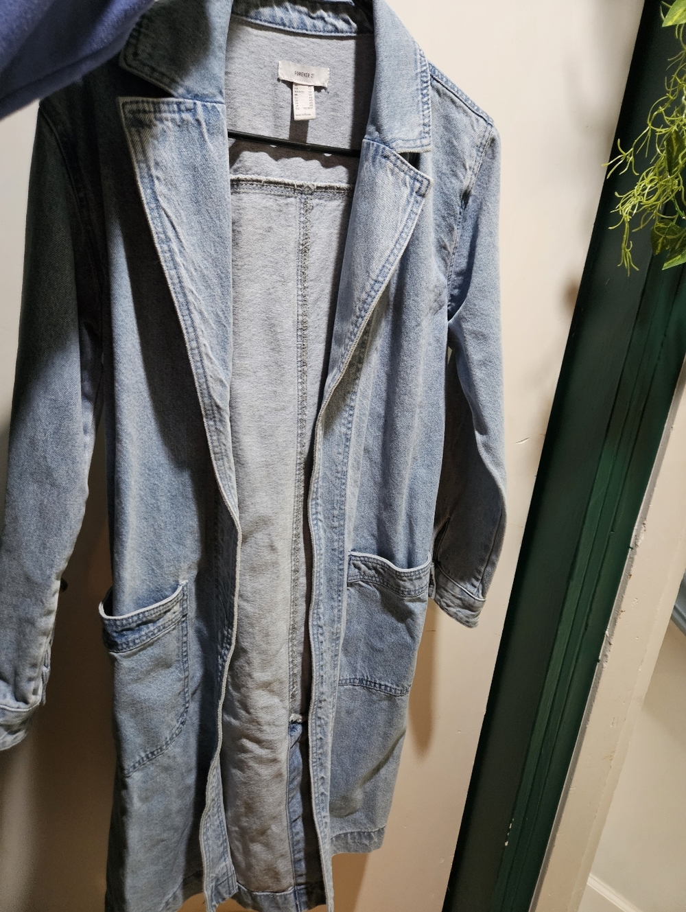 Forever 21 Denim Duster Jacket